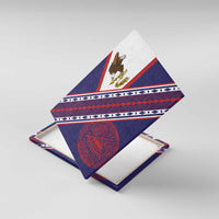 American Samoa Flag Day Canvas Wall Art Polynesian Tribal Tattoo Eagle Art