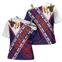 American Samoa Flag Day Cross Shoulder Shirt Polynesian Tribal Tattoo Eagle Art