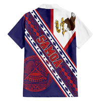 American Samoa Flag Day Family Matching Mermaid Dress and Hawaiian Shirt Polynesian Tribal Tattoo Eagle Art LT19 - Polynesian Pride