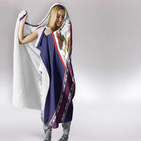 American Samoa Flag Day Hooded Blanket Polynesian Tribal Tattoo Eagle Art