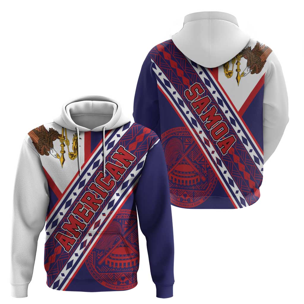 American Samoa Flag Day Hoodie Polynesian Tribal Tattoo Eagle Art