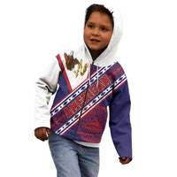 American Samoa Flag Day Kid Hoodie Polynesian Tribal Tattoo Eagle Art