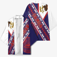 American Samoa Flag Day Kimono Polynesian Tribal Tattoo Eagle Art