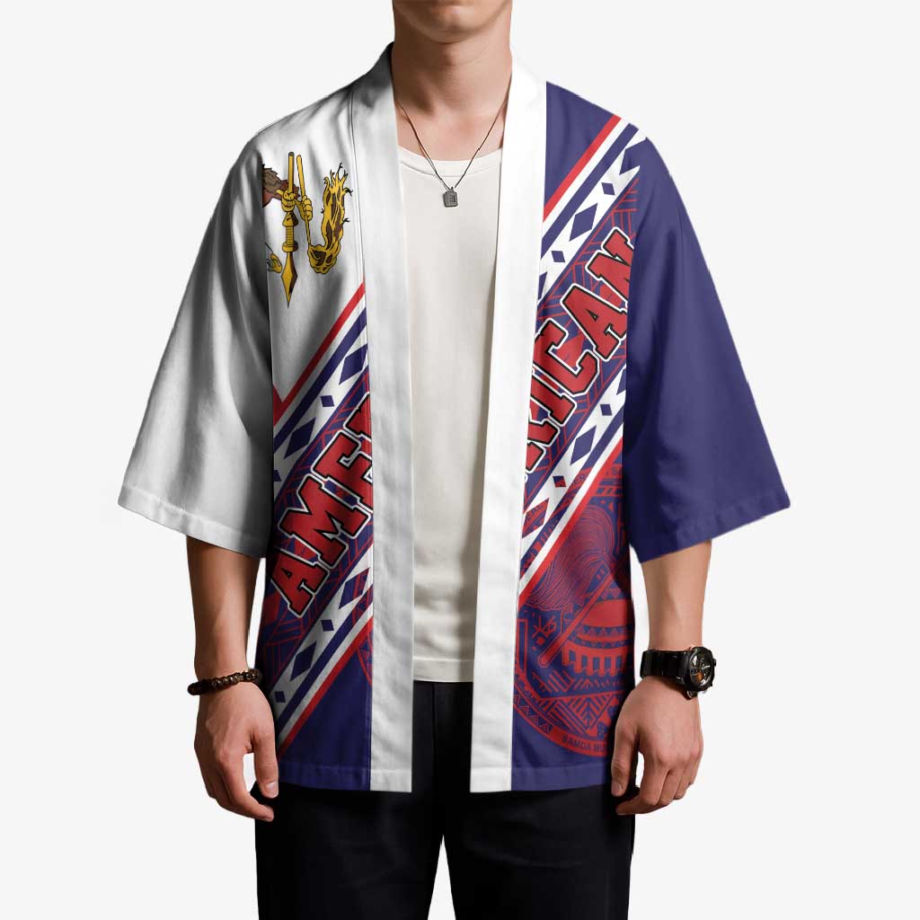 American Samoa Flag Day Kimono Polynesian Tribal Tattoo Eagle Art