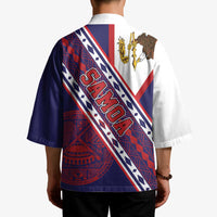 American Samoa Flag Day Kimono Polynesian Tribal Tattoo Eagle Art