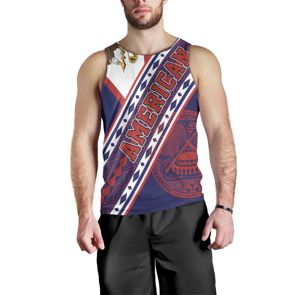 American Samoa Flag Day Men Tank Top Polynesian Tribal Tattoo Eagle Art