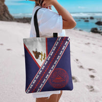 American Samoa Flag Day Tote Bag Polynesian Tribal Tattoo Eagle Art