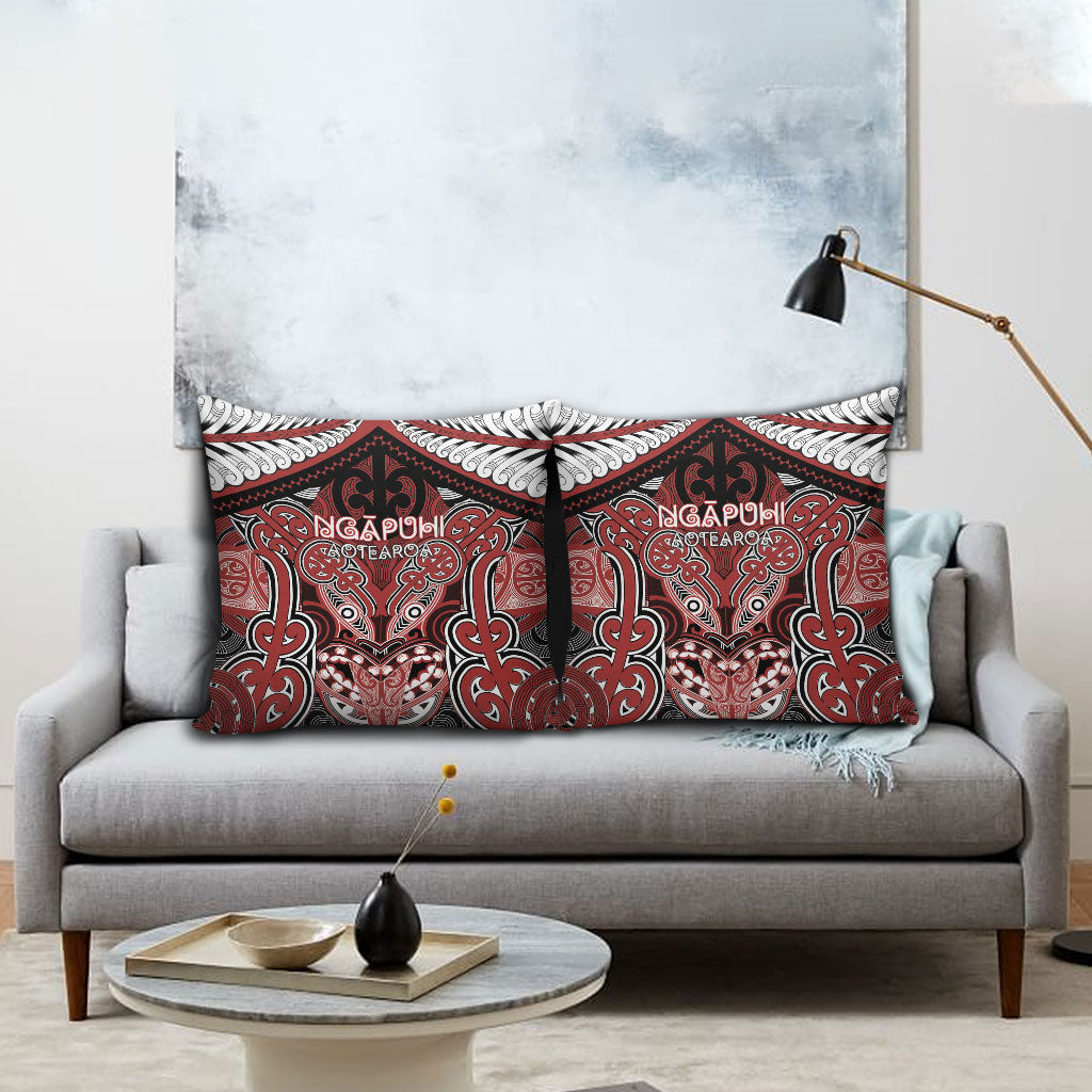 Aotearoa Iwi Ngapuhi Pillow Cover Maori Kowhaiwhai Pattern LT19 - Polynesian Pride
