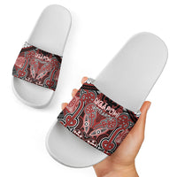 Aotearoa Iwi Ngapuhi Slide Sandals Maori Kowhaiwhai Pattern LT19 - Polynesian Pride