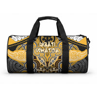 Aotearoa Iwi Ngati Whatua Duffle Bag Maori Kowhaiwhai Pattern LT19 One size Yellow - Polynesian Pride
