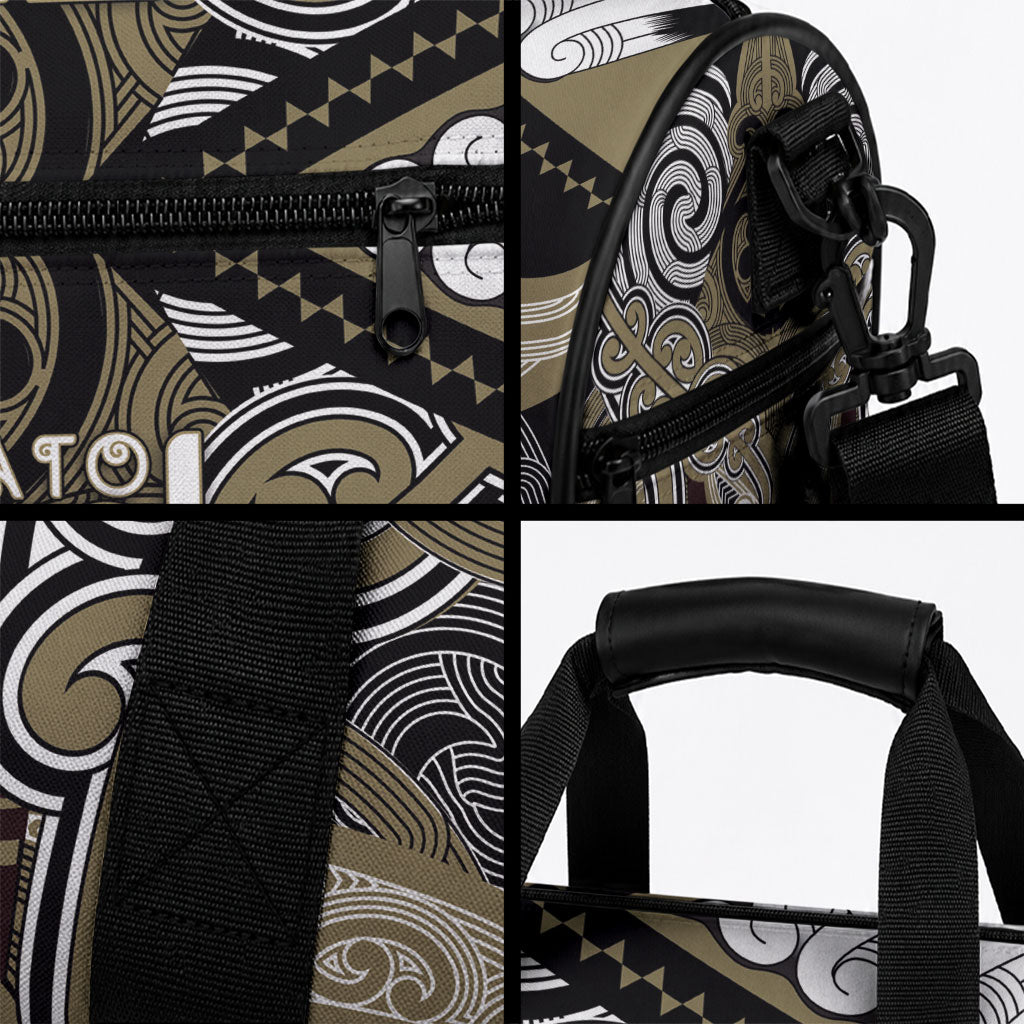Aotearoa Iwi Waikato Tainui Duffle Bag Maori Kowhaiwhai Pattern LT19 - Polynesian Pride