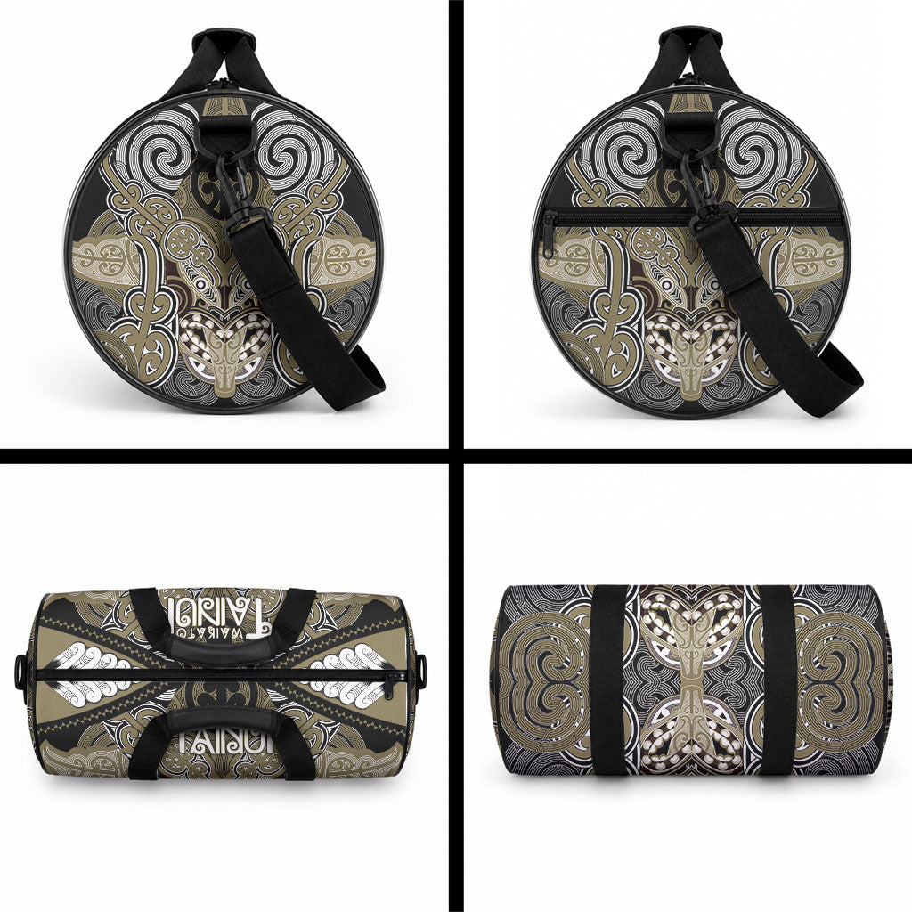 Aotearoa Iwi Waikato Tainui Duffle Bag Maori Kowhaiwhai Pattern LT19 - Polynesian Pride