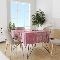 Japanese Geisha Cherry Blossom Tablecloth Pink Palaka Hawaii Pattern Fusion Design