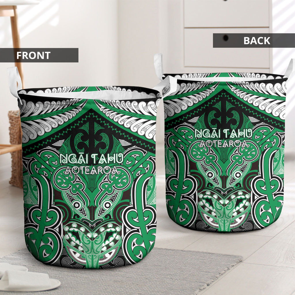 Aotearoa Iwi Ngai Tahu Laundry Basket Maori Kowhaiwhai Pattern LT19 - Polynesian Pride