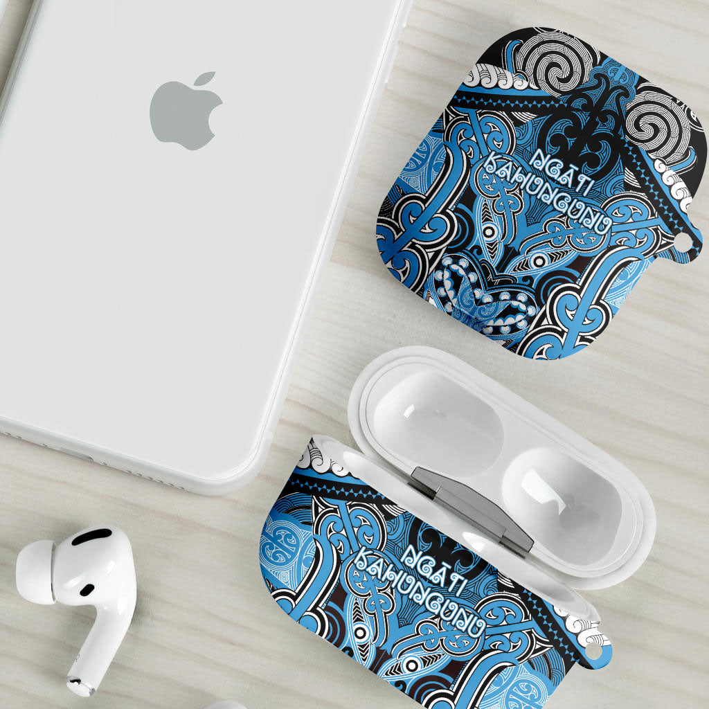 Aotearoa Iwi Ngati Kahungunu AirPods Case Maori Kowhaiwhai Pattern LT19 - Polynesian Pride