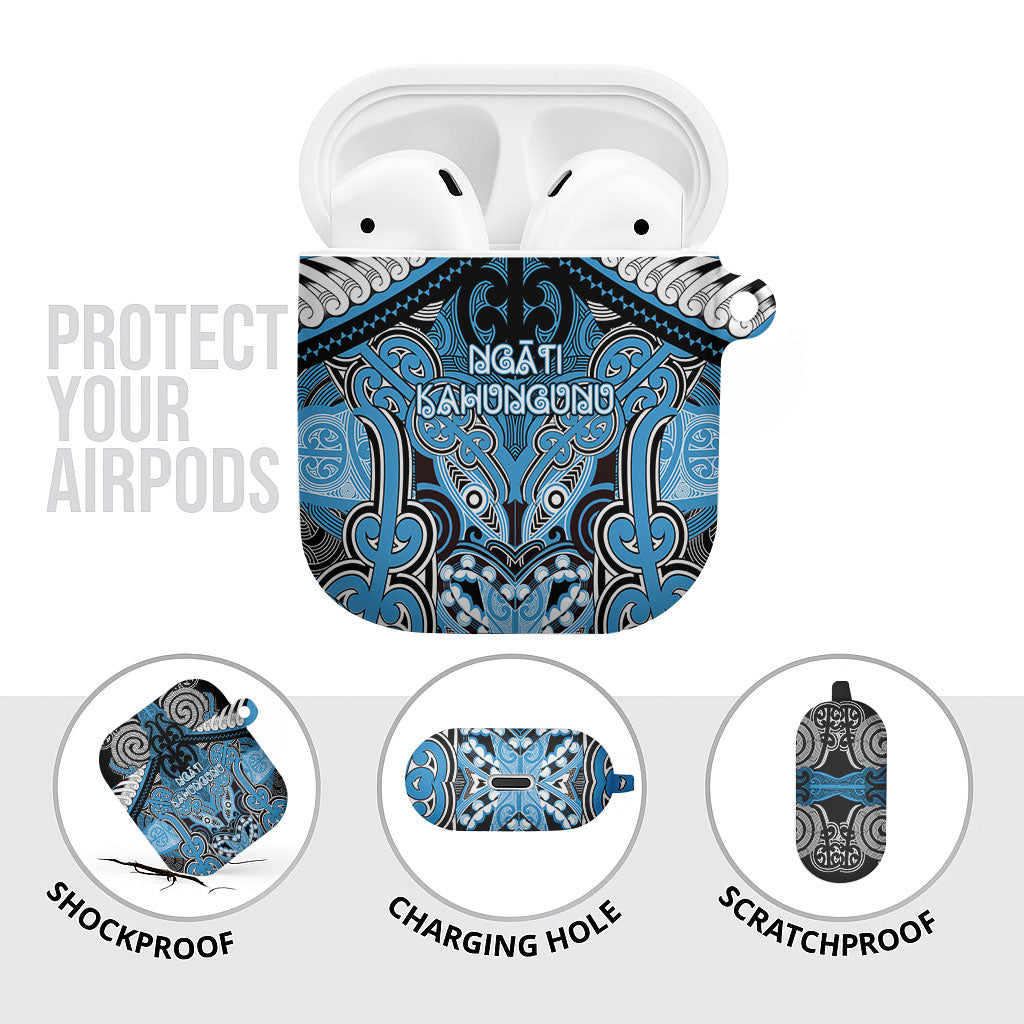 Aotearoa Iwi Ngati Kahungunu AirPods Case Maori Kowhaiwhai Pattern LT19 - Polynesian Pride