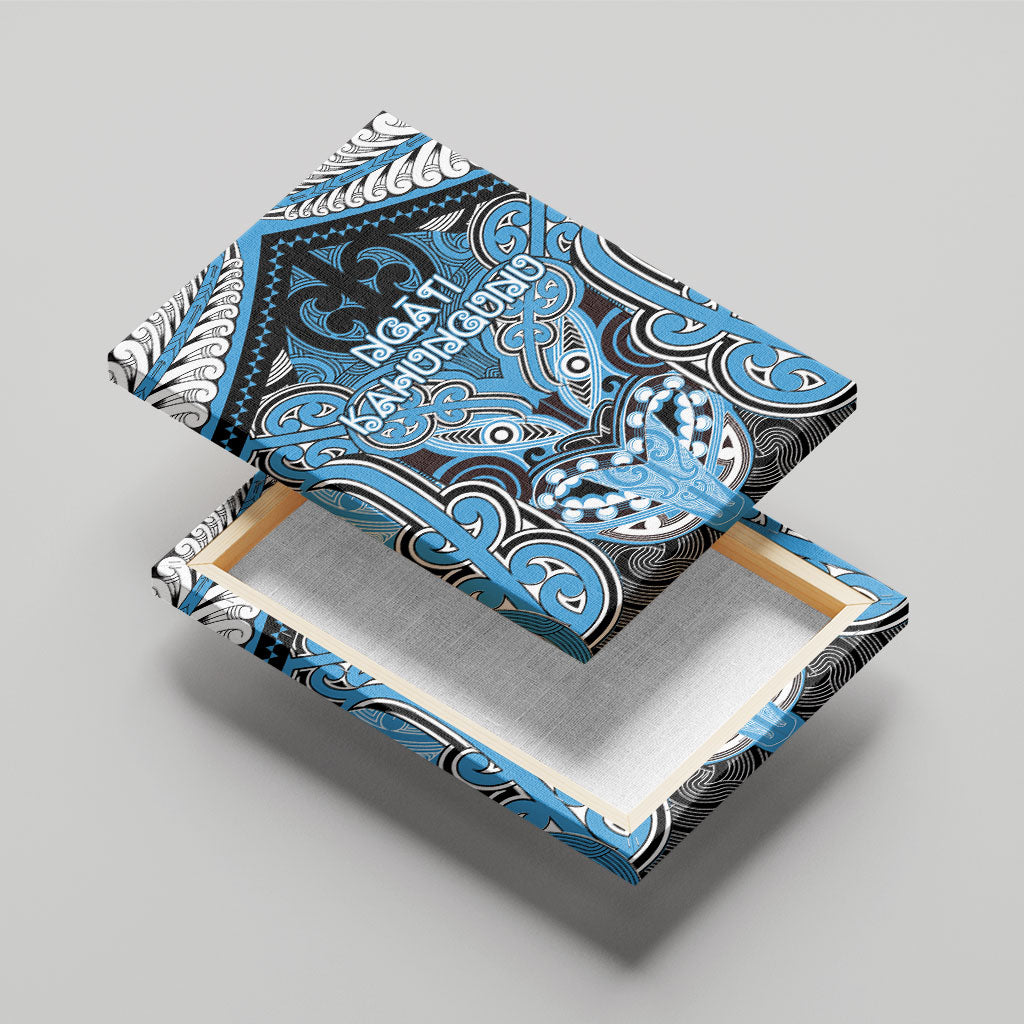 Aotearoa Iwi Ngati Kahungunu Canvas Wall Art Maori Kowhaiwhai Pattern LT19 - Polynesian Pride