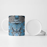 Aotearoa Iwi Ngati Kahungunu Personalised Ceramic Mug Maori Kowhaiwhai Pattern LT19 - Polynesian Pride
