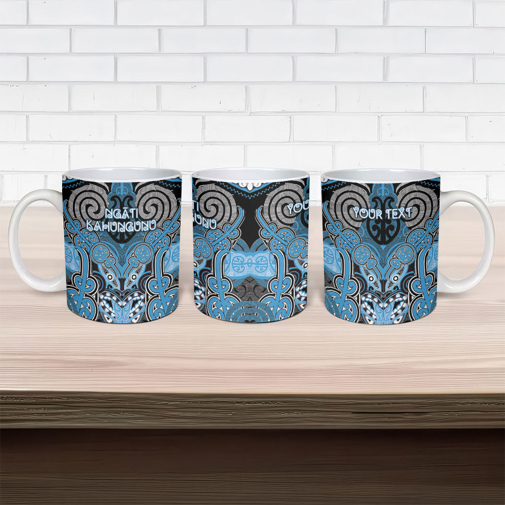 Aotearoa Iwi Ngati Kahungunu Personalised Ceramic Mug Maori Kowhaiwhai Pattern LT19 - Polynesian Pride