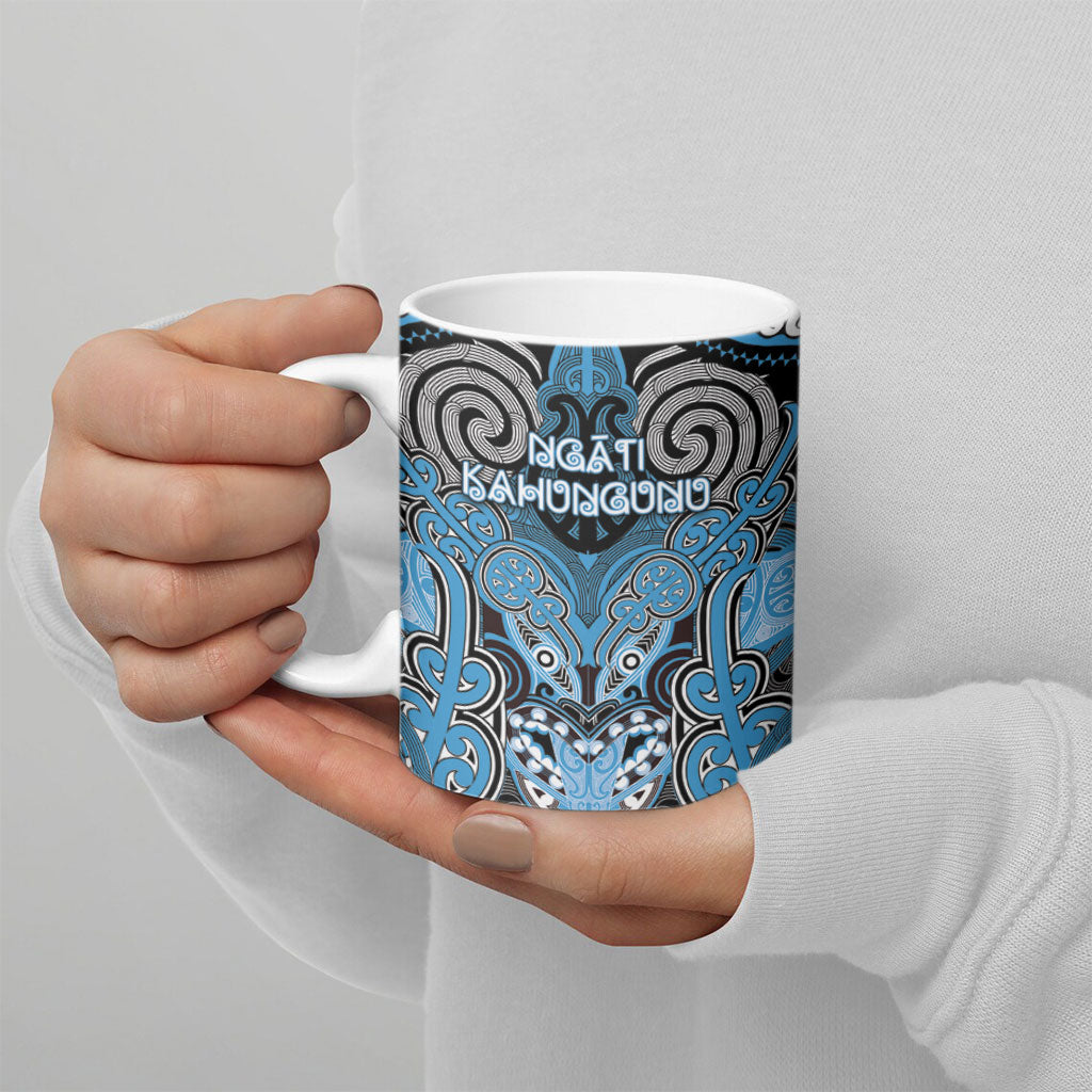 Aotearoa Iwi Ngati Kahungunu Personalised Ceramic Mug Maori Kowhaiwhai Pattern LT19 - Polynesian Pride