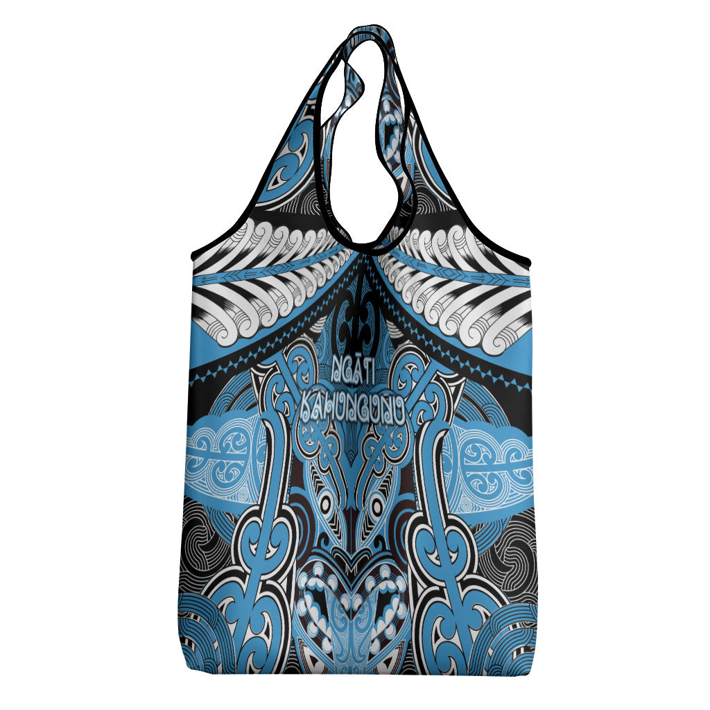 Aotearoa Iwi Ngati Kahungunu Grocery Bag Maori Kowhaiwhai Pattern LT19 - Polynesian Pride