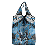 Aotearoa Iwi Ngati Kahungunu Grocery Bag Maori Kowhaiwhai Pattern LT19 - Polynesian Pride