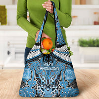 Aotearoa Iwi Ngati Kahungunu Grocery Bag Maori Kowhaiwhai Pattern LT19 - Polynesian Pride