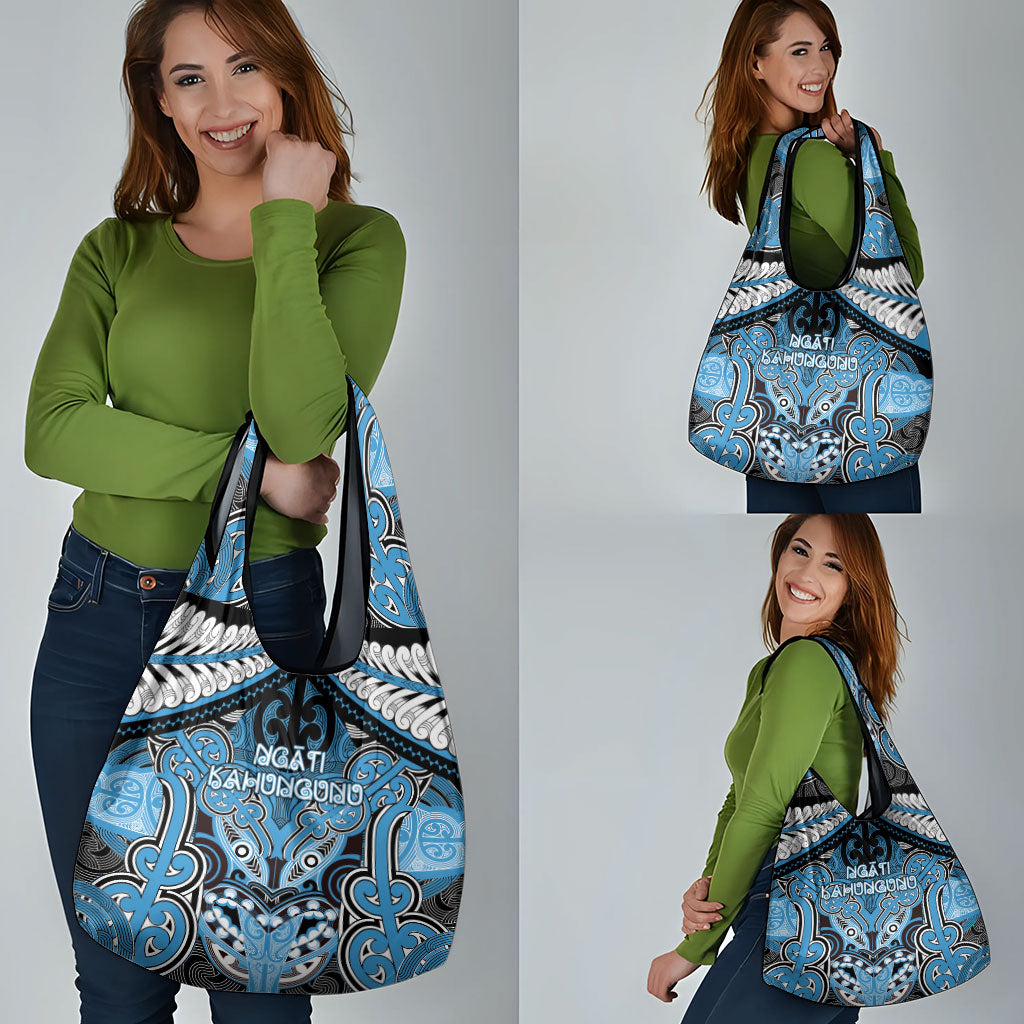 Aotearoa Iwi Ngati Kahungunu Grocery Bag Maori Kowhaiwhai Pattern LT19 - Polynesian Pride