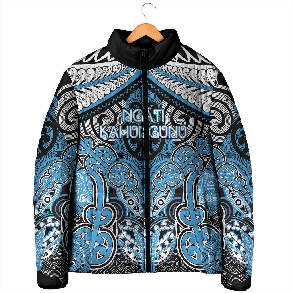 Aotearoa Iwi Ngati Kahungunu Personalised Padded Jacket Maori Kowhaiwhai Pattern LT19 - Polynesian Pride