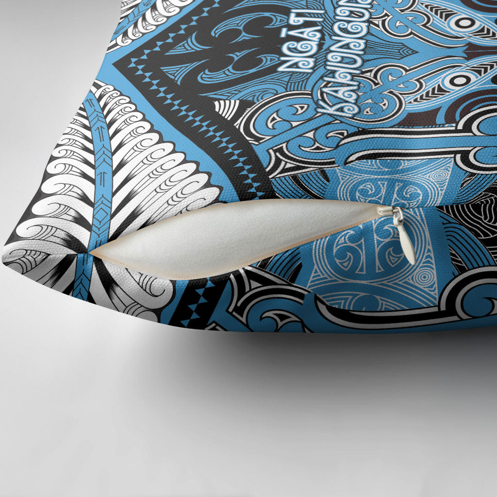 Aotearoa Iwi Ngati Kahungunu Pillow Cover Maori Kowhaiwhai Pattern LT19 - Polynesian Pride
