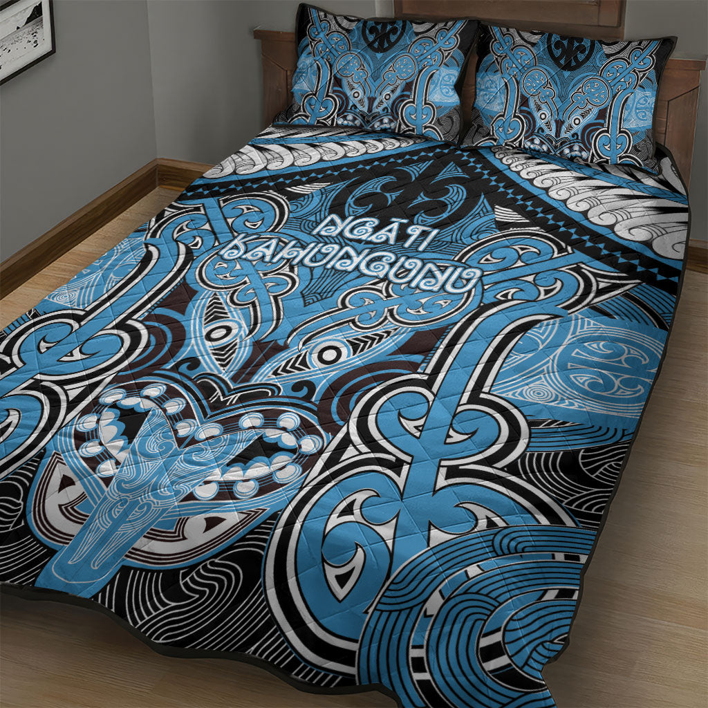 Aotearoa Iwi Ngati Kahungunu Quilt Bed Set Maori Kowhaiwhai Pattern LT19 - Polynesian Pride