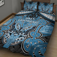 Aotearoa Iwi Ngati Kahungunu Quilt Bed Set Maori Kowhaiwhai Pattern LT19 - Polynesian Pride