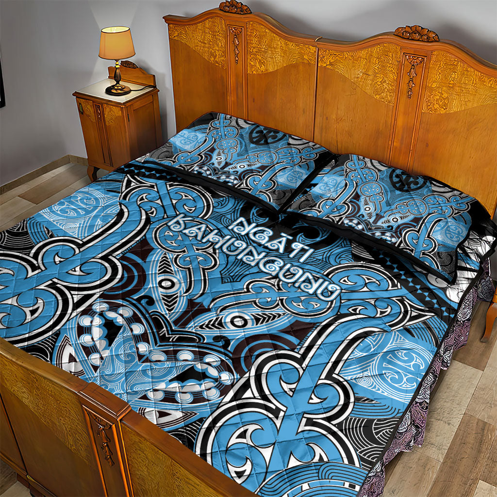Aotearoa Iwi Ngati Kahungunu Quilt Bed Set Maori Kowhaiwhai Pattern LT19 - Polynesian Pride