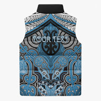 Aotearoa Iwi Ngati Kahungunu Personalised Sleeveless Puffer Jacket Maori Kowhaiwhai Pattern LT19 - Polynesian Pride