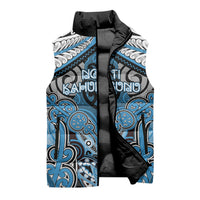 Aotearoa Iwi Ngati Kahungunu Personalised Sleeveless Puffer Jacket Maori Kowhaiwhai Pattern LT19 - Polynesian Pride