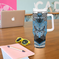 Aotearoa Iwi Ngati Kahungunu Personalised Tumbler With Handle Maori Kowhaiwhai Pattern LT19 - Polynesian Pride