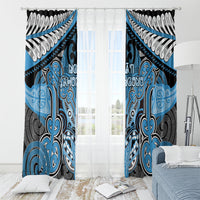 Aotearoa Iwi Ngati Kahungunu Window Curtain Maori Kowhaiwhai Pattern LT19 - Polynesian Pride
