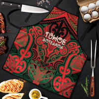 Aotearoa Iwi Tuhoe Apron Maori Kowhaiwhai Pattern LT19 Red - Polynesian Pride