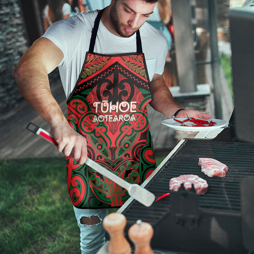 Aotearoa Iwi Tuhoe Apron Maori Kowhaiwhai Pattern LT19 - Polynesian Pride