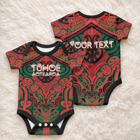 Aotearoa Iwi Tuhoe Personalised Baby Onesie Maori Kowhaiwhai Pattern LT19 - Polynesian Pride