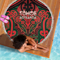 Aotearoa Iwi Tuhoe Beach Blanket Maori Kowhaiwhai Pattern LT19 - Polynesian Pride