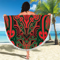 Aotearoa Iwi Tuhoe Beach Blanket Maori Kowhaiwhai Pattern LT19 - Polynesian Pride