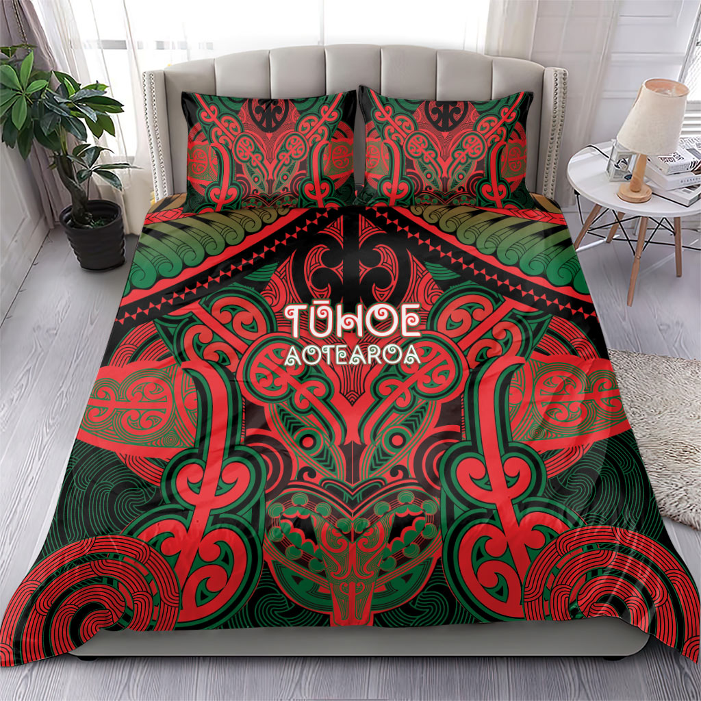 Aotearoa Iwi Tuhoe Bedding Set Maori Kowhaiwhai Pattern LT19 - Polynesian Pride