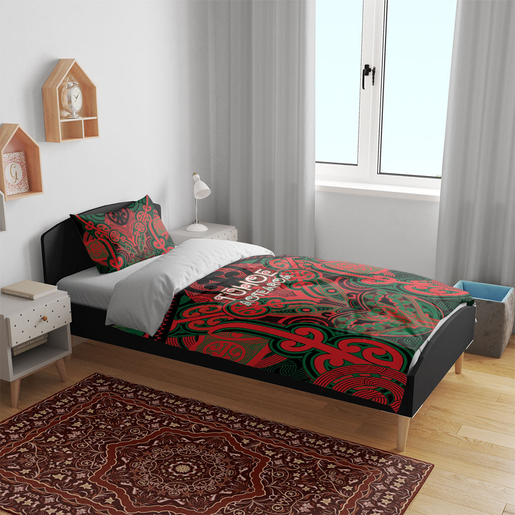 Aotearoa Iwi Tuhoe Bedding Set Maori Kowhaiwhai Pattern LT19 - Polynesian Pride