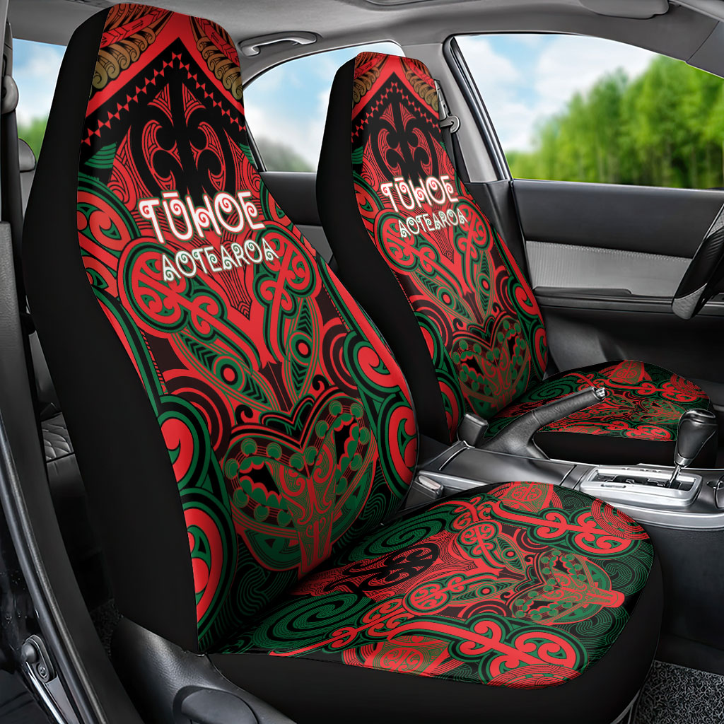 Aotearoa Iwi Tuhoe Car Seat Cover Maori Kowhaiwhai Pattern LT19 - Polynesian Pride