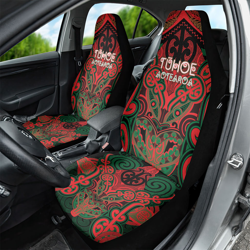 Aotearoa Iwi Tuhoe Car Seat Cover Maori Kowhaiwhai Pattern LT19 - Polynesian Pride