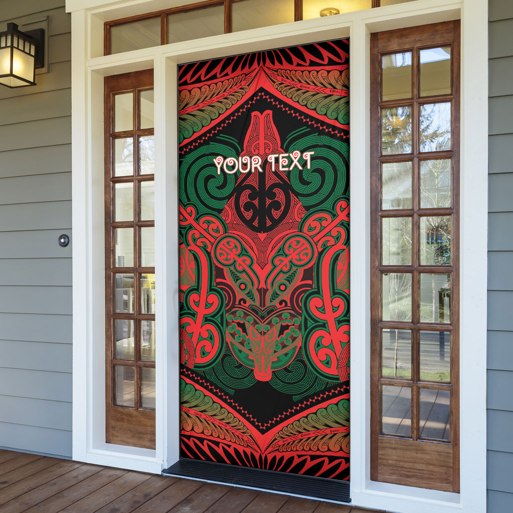 Aotearoa Iwi Tuhoe Personalised Door Cover Maori Kowhaiwhai Pattern LT19 - Polynesian Pride