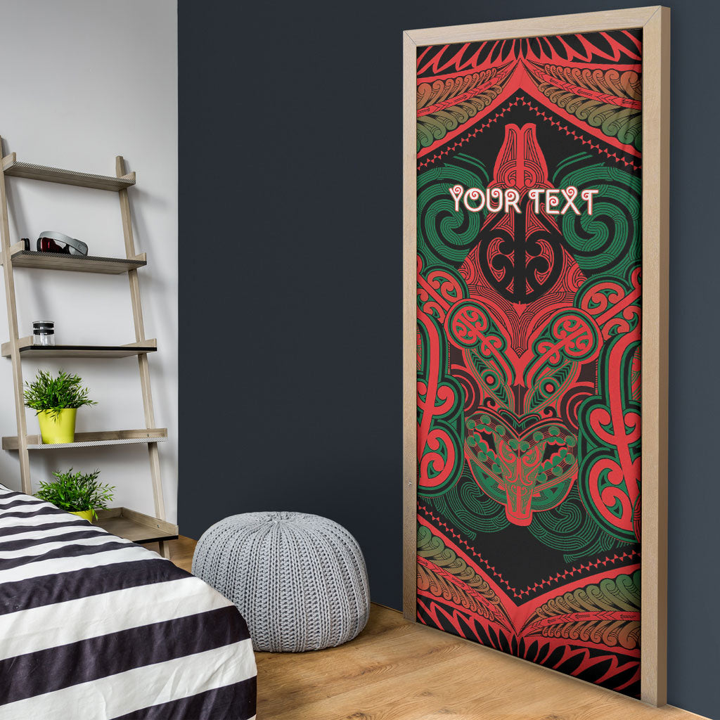Aotearoa Iwi Tuhoe Personalised Door Cover Maori Kowhaiwhai Pattern LT19 - Polynesian Pride