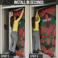 Aotearoa Iwi Tuhoe Personalised Door Cover Maori Kowhaiwhai Pattern LT19 - Polynesian Pride