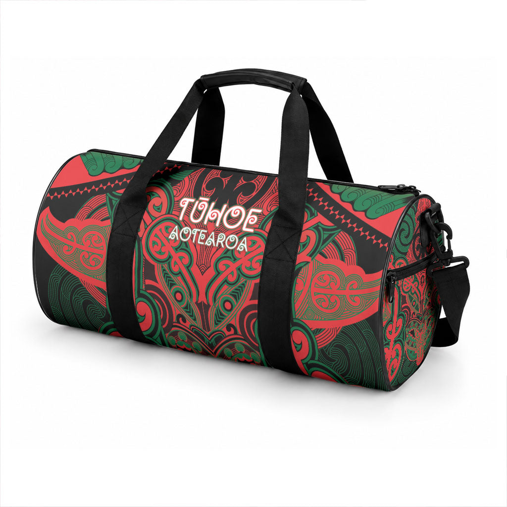 Aotearoa Iwi Tuhoe Duffle Bag Maori Kowhaiwhai Pattern LT19 - Polynesian Pride